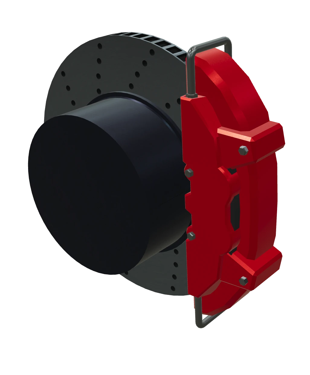 Ventilated Disc Brake: structure diagram with numbered parts